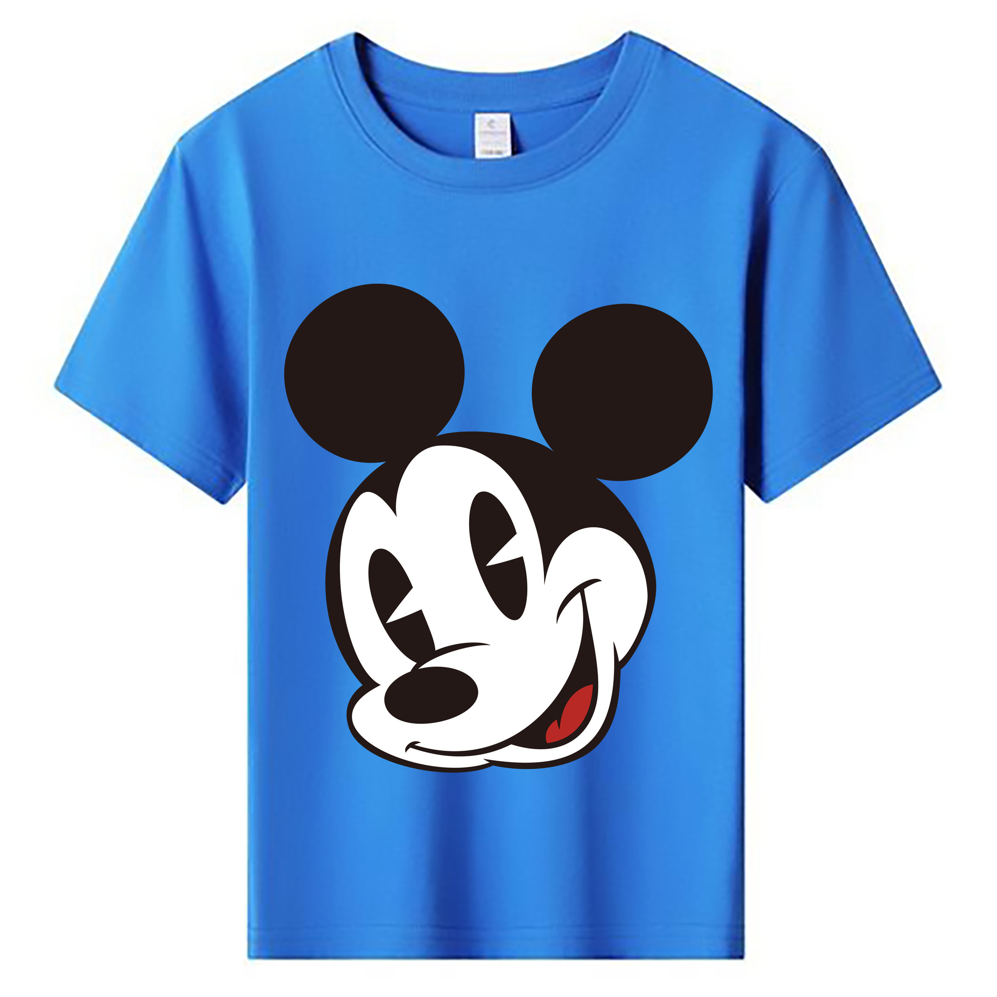 ミッキーマウス Mickey Mouse 綿100％キッズTシャツ（フロントプリント）